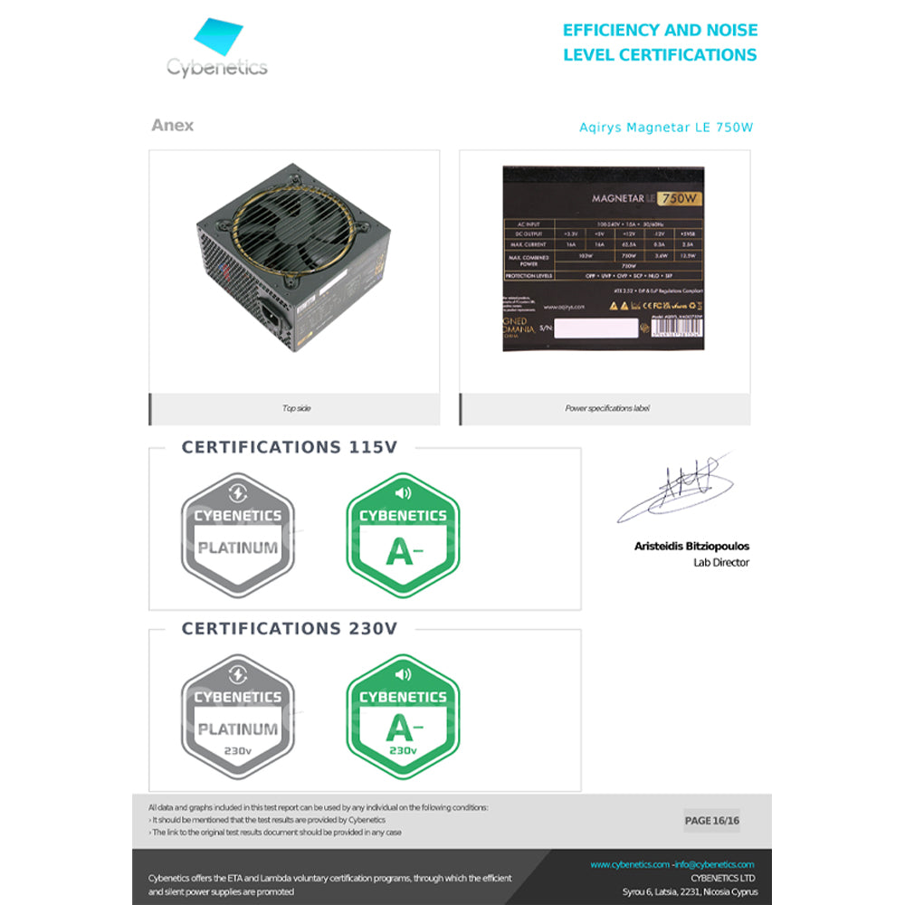 Sursa AQIRYS Magnetar LE 750W