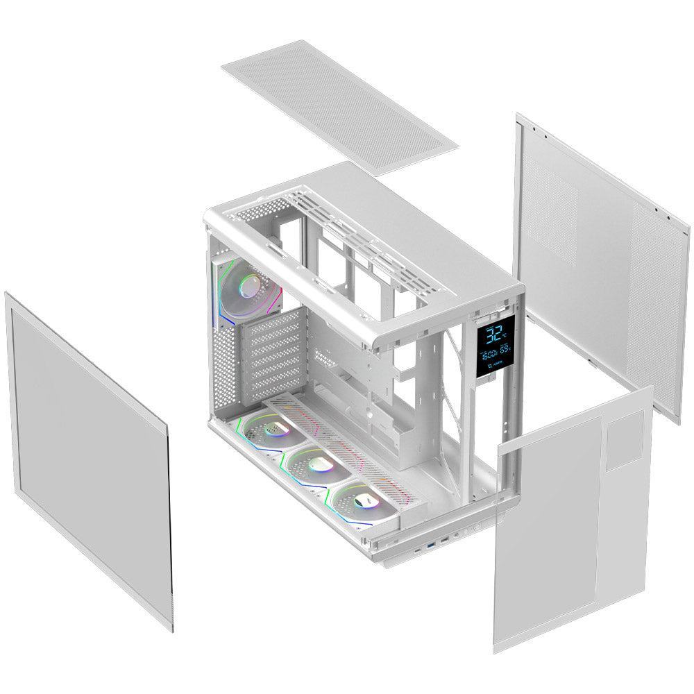 Carcasa AQIRYS Draco White ARGB