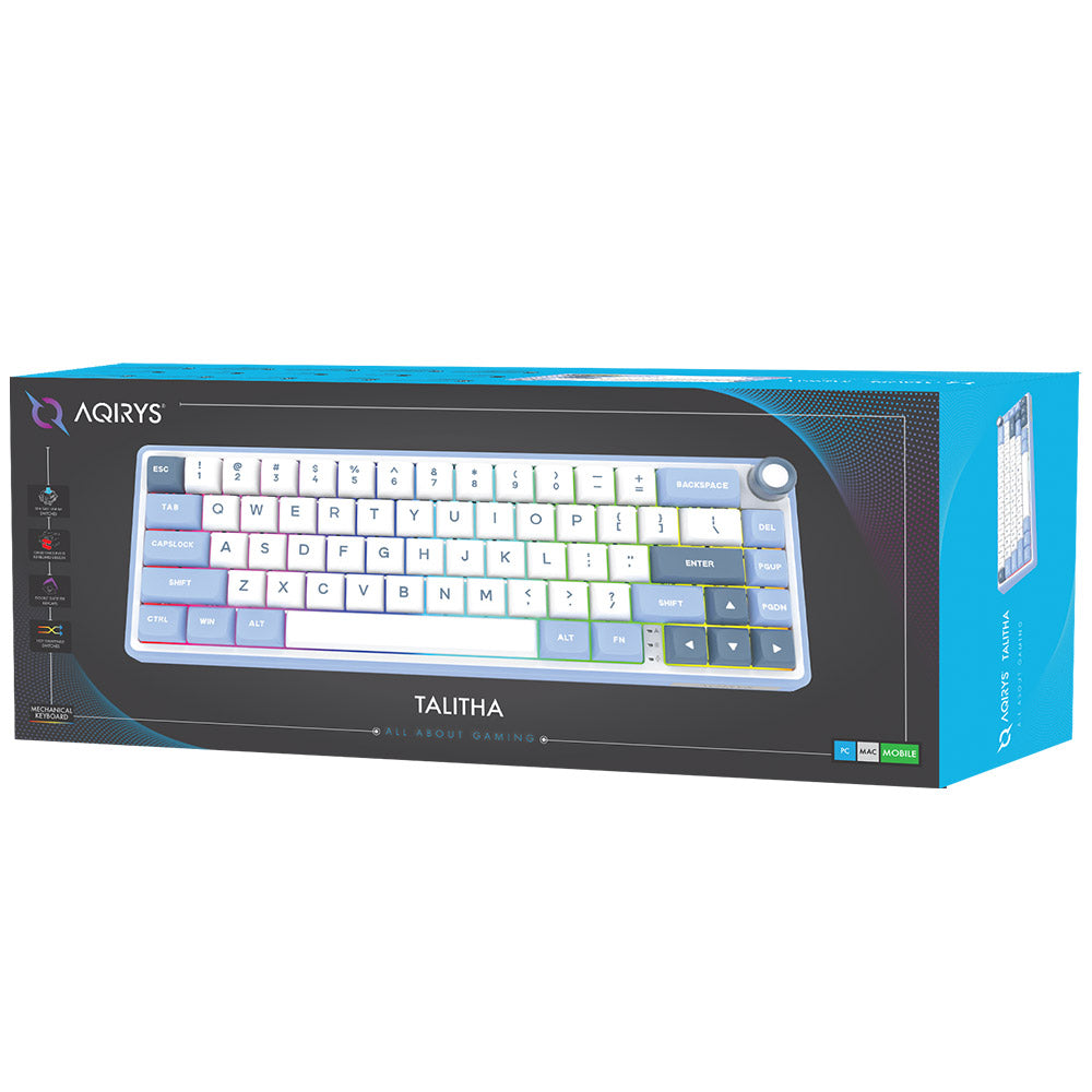 Tastatura wireless AQIRYS Talitha White