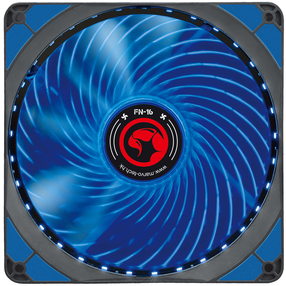 Ventilator 140 mm Marvo FN-16 blue LED