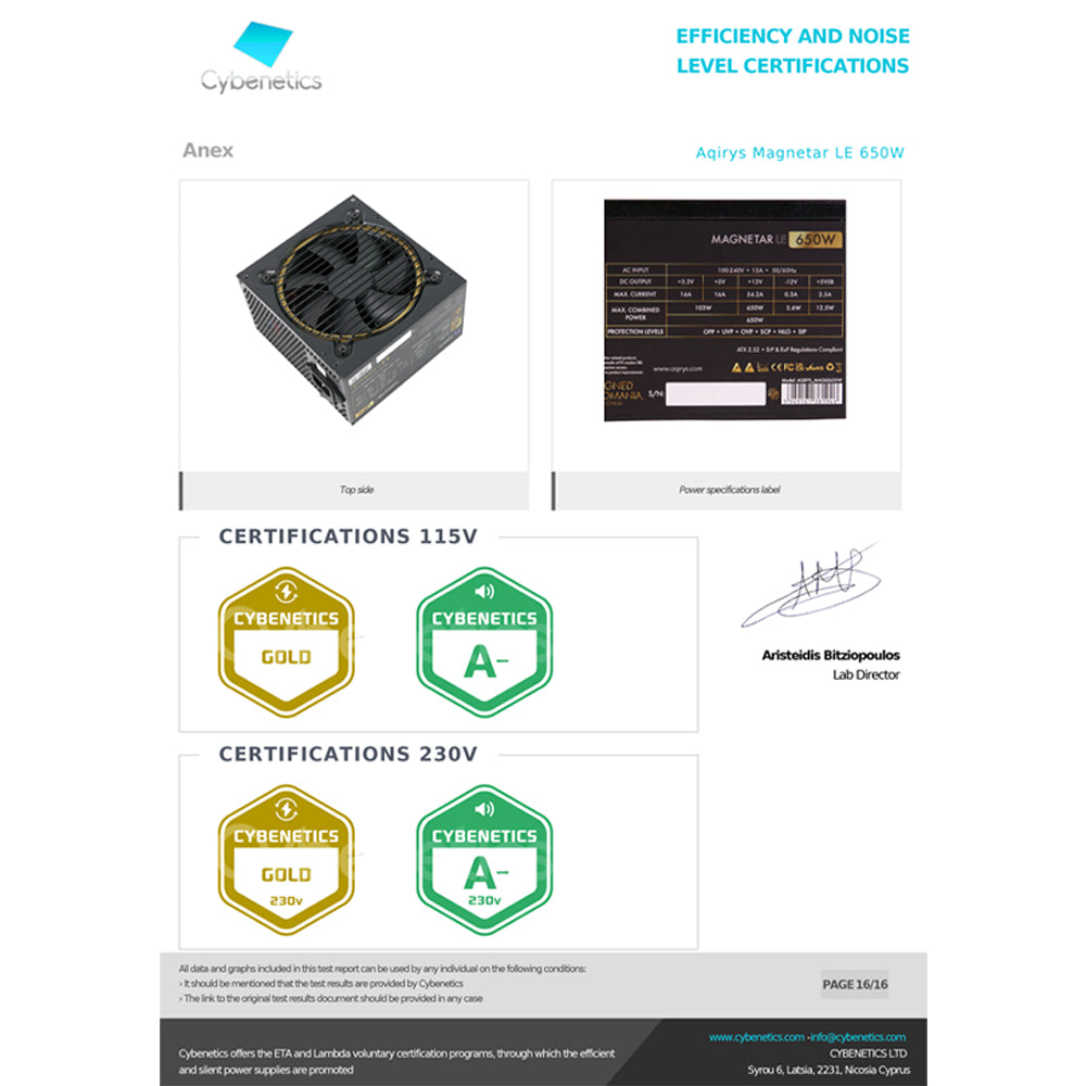 Sursa AQIRYS Magnetar LE 650W