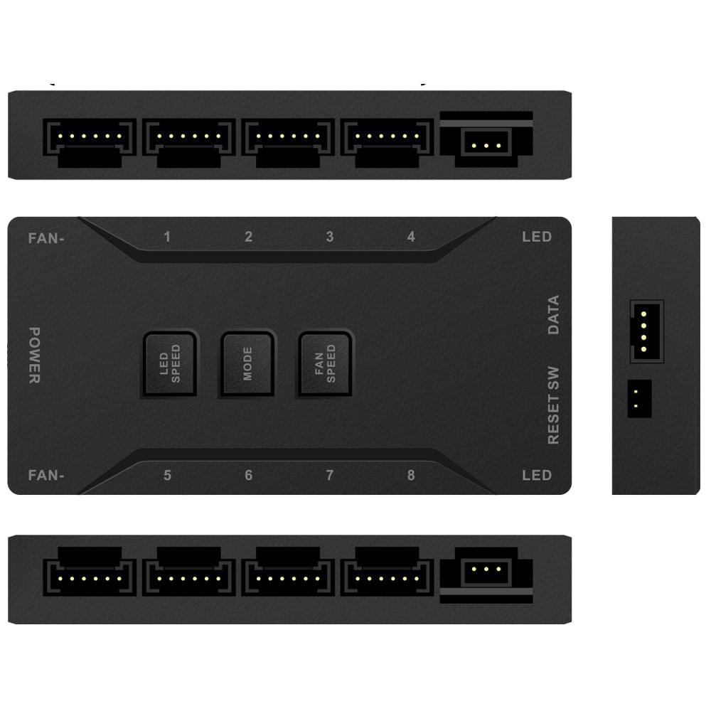 Kit 3 ventilatoare 120 mm RGB cu telecomanda si controller AQIRYS Libra