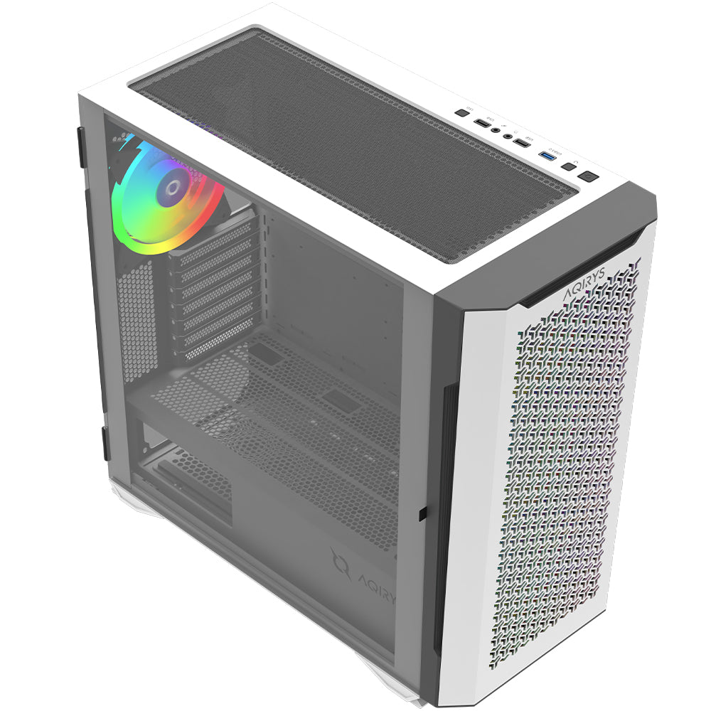 Carcasa AQIRYS Aquilla White ARGB