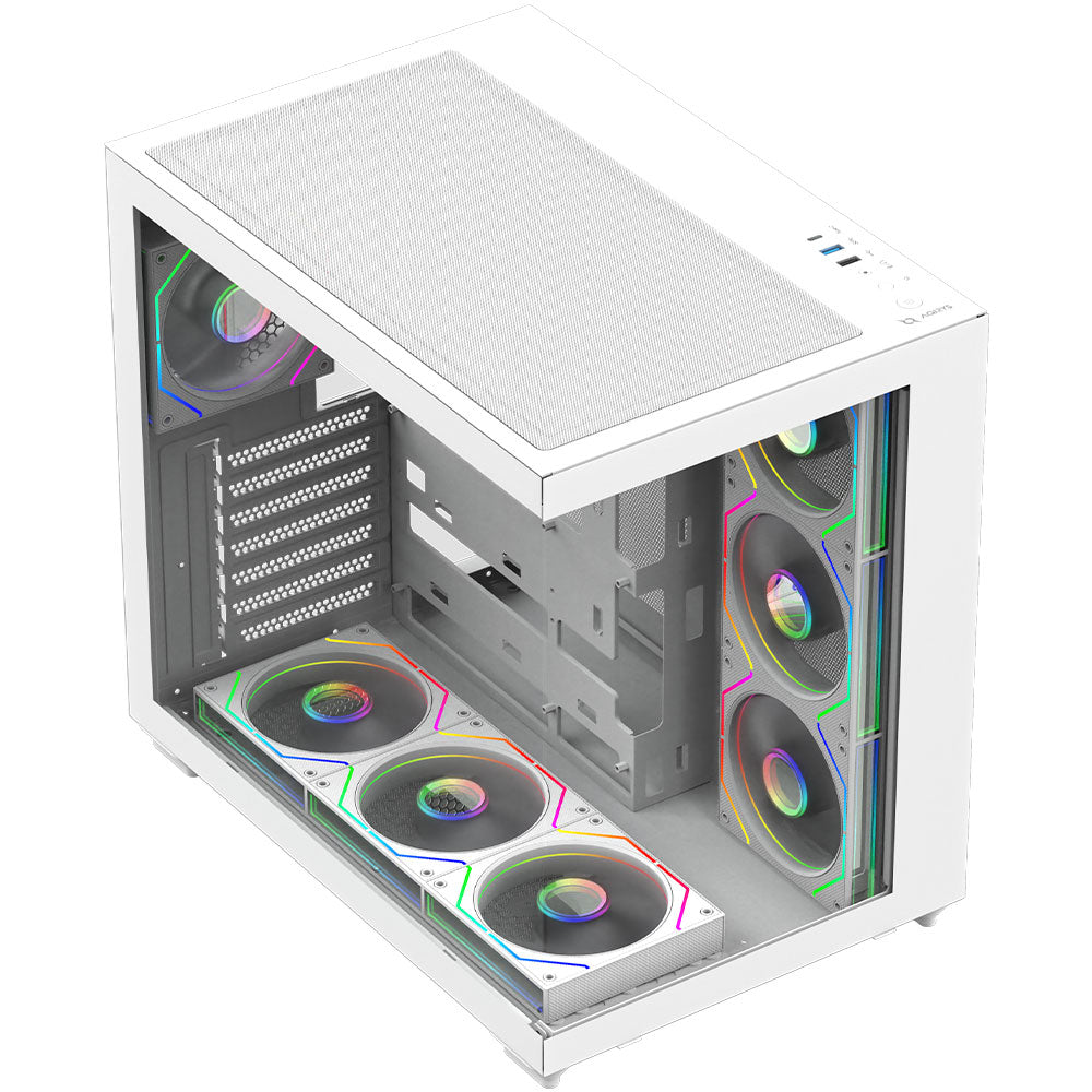 Carcasa AQIRYS Orcus white ARGB
