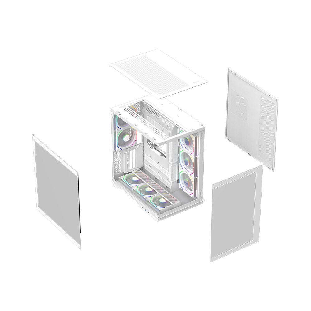 Carcasa AQIRYS Janus white ARGB