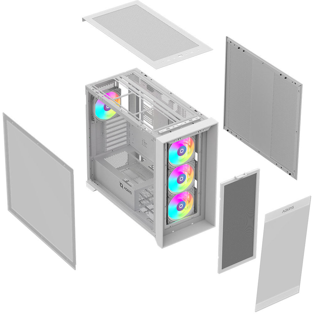 Carcasa AQIRYS XO-1 White ARGB