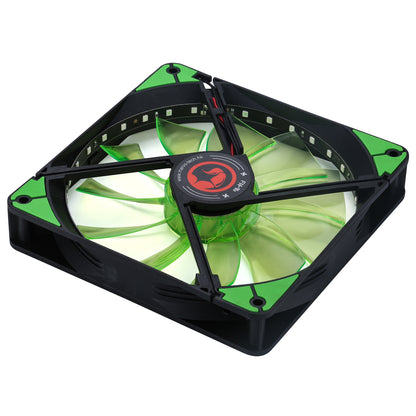 Ventilator 140 mm Marvo FN-16 green LED