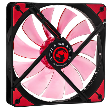 Ventilator 140 mm Marvo FN-15 red LED