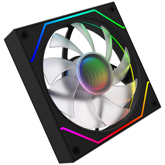 Ventilator 120 mm AQIRYS Cetus 4P-12SLI18-ARGB
