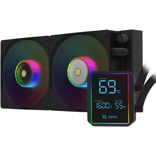 Sistem de racire cu lichid AQIRYS Aurora 240 AiO Black