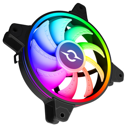 Kit 3 ventilatoare 120 mm RGB cu telecomanda si controller AQIRYS Libra