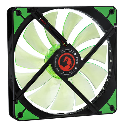 Ventilator 140 mm Marvo FN-16 green LED