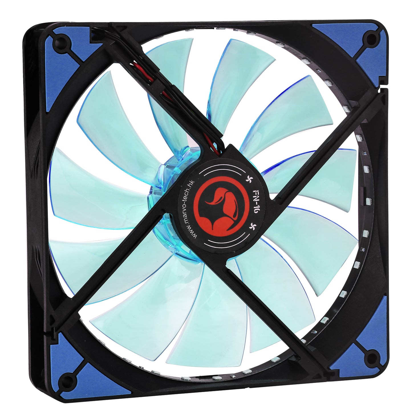 Ventilator 140 mm Marvo FN-16 blue LED