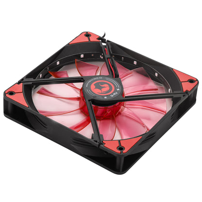 Ventilator 140 mm Marvo FN-15 red LED