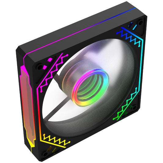 Ventilator 120 mm Reverse Blade AQIRYS Cetus 6P-12DLRB16B-ARGB