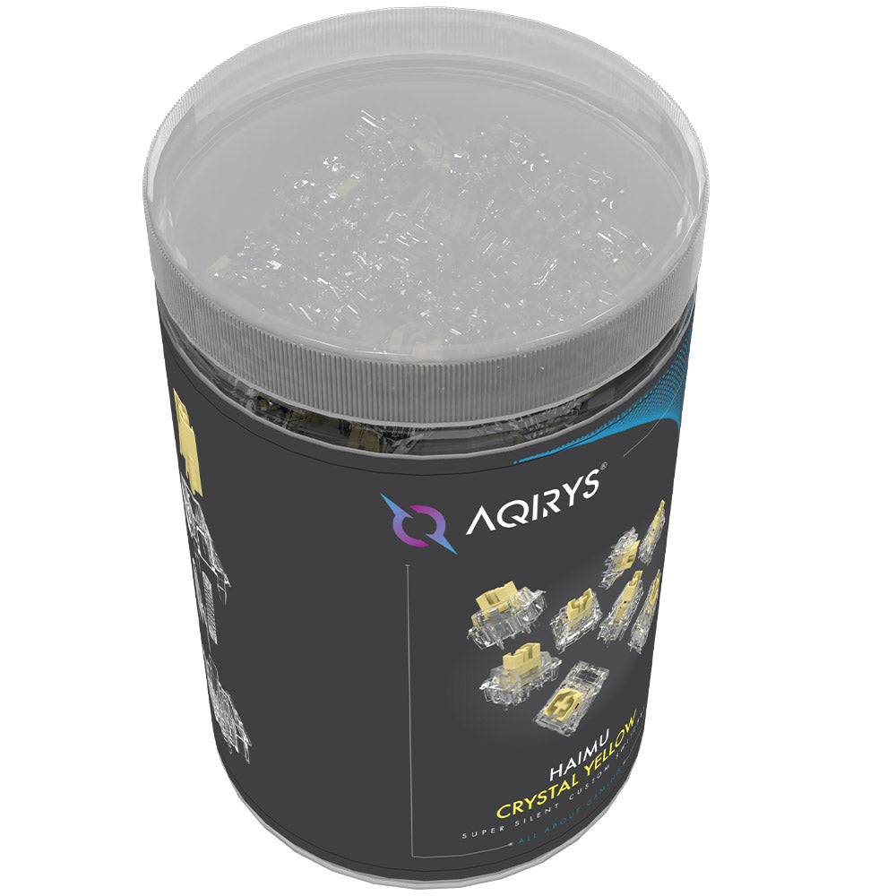 Set 55 contacte personalizate AQIRYS - HaiMu Crystal Yellow (Super Silent)