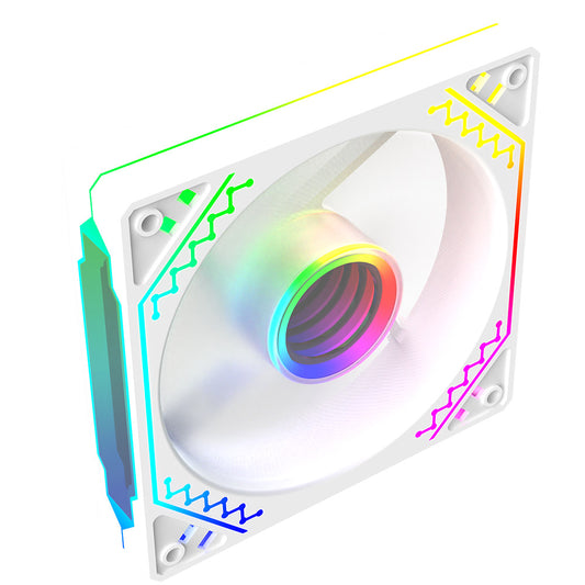 Ventilator 120 mm AQIRYS Cetus 6P-12DLO16W-ARGB