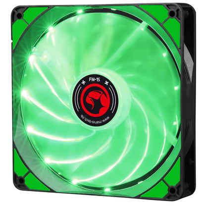 Ventilator 140 mm Marvo FN-15 green LED