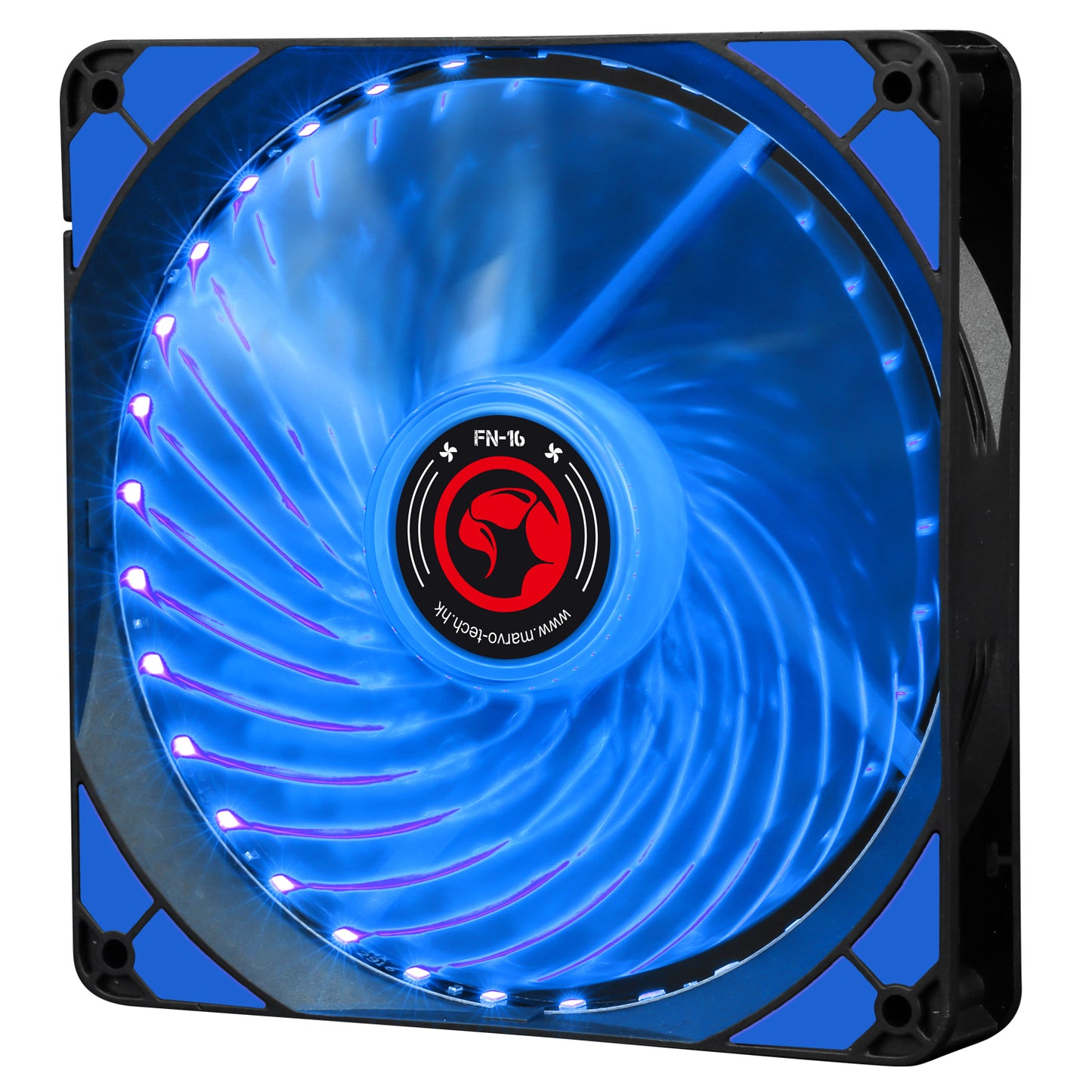 Ventilator 140 mm Marvo FN-16 blue LED