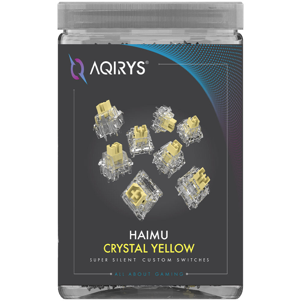 Set 55 contacte personalizate AQIRYS - HaiMu Crystal Yellow (Super Silent)