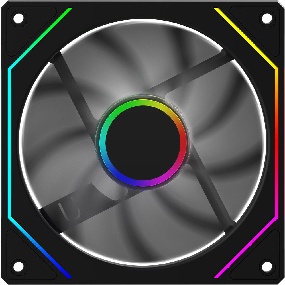 Ventilator 120 mm AQIRYS Cetus 6P-12SLI17B-ARGB