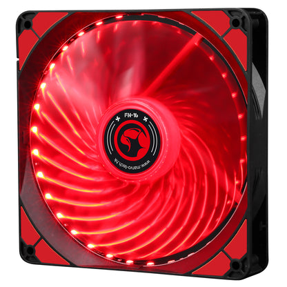 Ventilator 140 mm Marvo FN-16 red LED