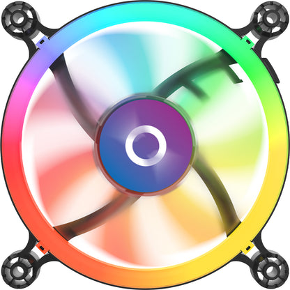 Ventilator 120 mm AQIRYS Cetus 6P-12SLI15B-RGB