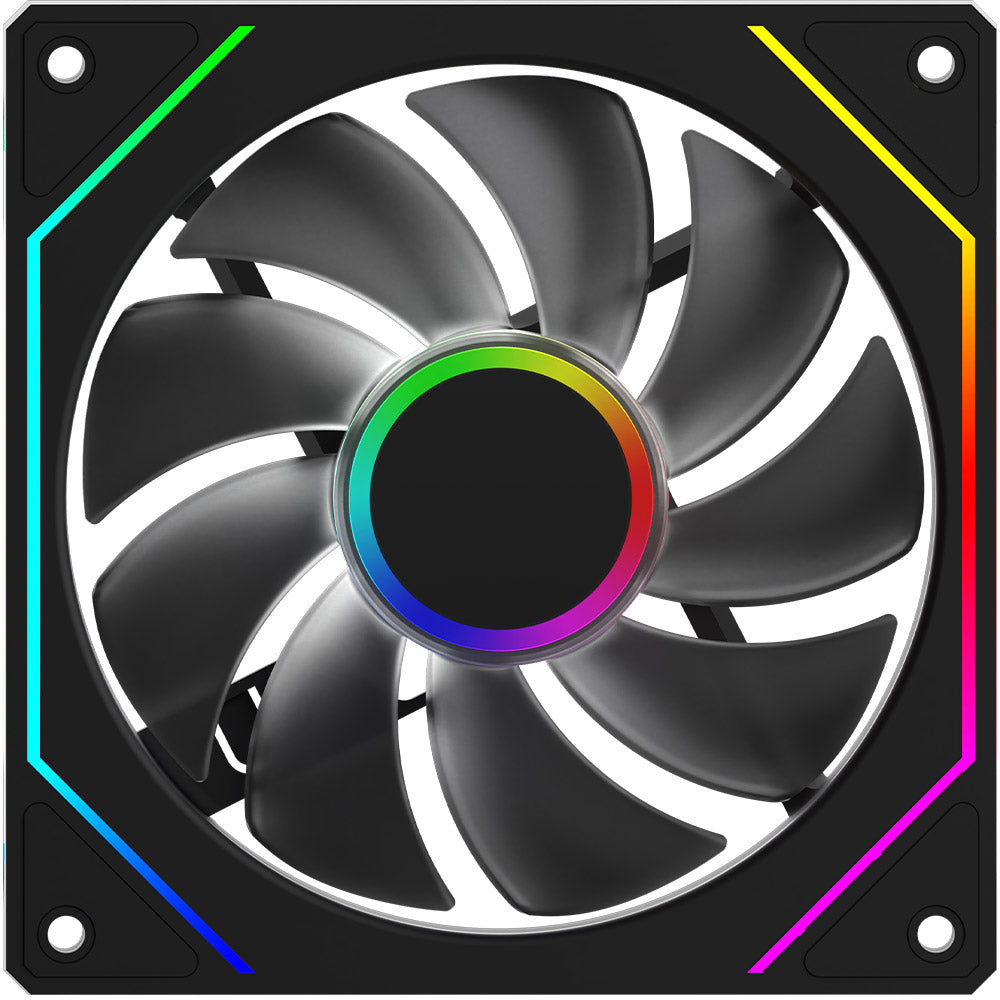 Ventilator 120 mm AQIRYS Cetus 6P-12SLI17B-ARGB
