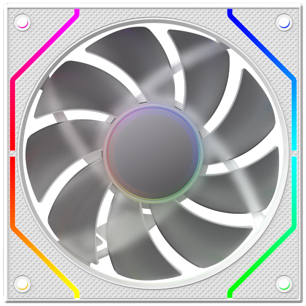 Ventilator 120 mm AQIRYS Cetus 4P-12SLI26W-ARGB