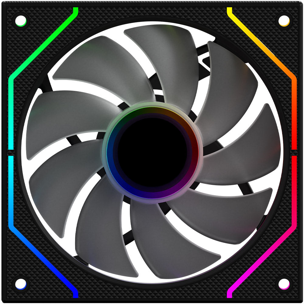 Ventilator 120 mm AQIRYS Cetus 4P-12SLI26-ARGB