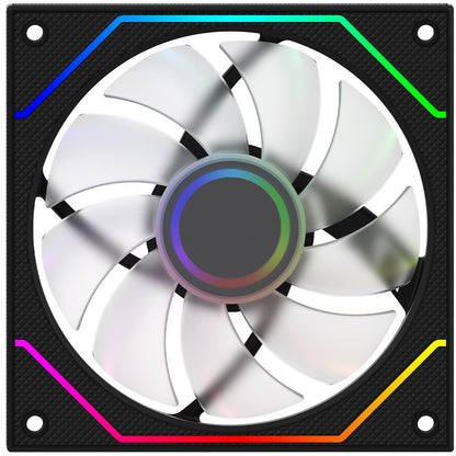 Ventilator 120 mm AQIRYS Cetus 4P-12SLI18-ARGB