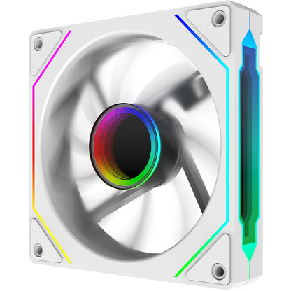 Ventilator 120 mm Reverse Blade AQIRYS Cetus 6P-12SRB17W-ARGB
