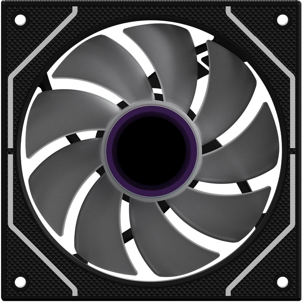 Ventilator 120 mm AQIRYS Cetus 4P-12SLI26-ARGB