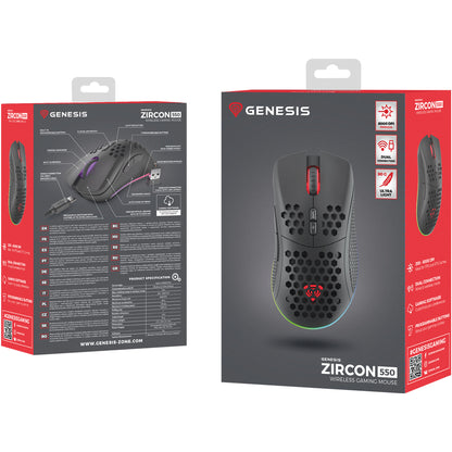 Mouse wireless Genesis Zircon 550